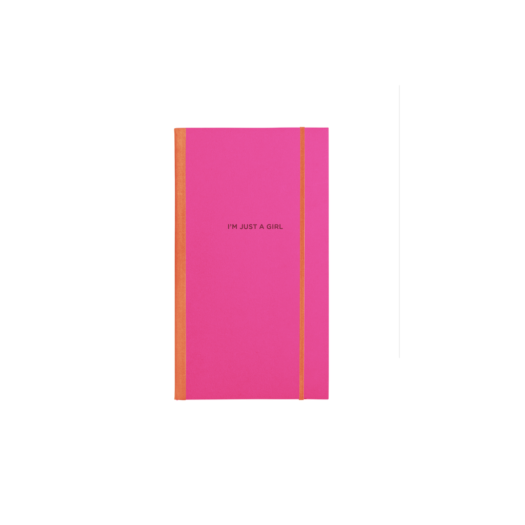 I'm Just A Girl Skinny Notebook