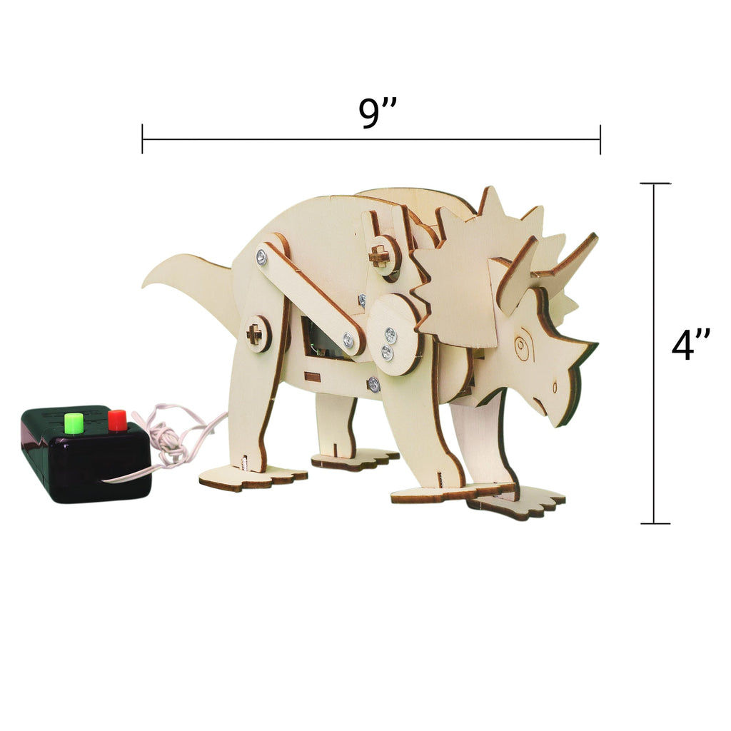Dinosaur Robot DIY Kit – Triceratops | STEM Toy & Craft Kit