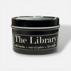The Library 4oz Candle - Old Books + Eucalyptus + Lavender