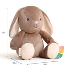 Plush Taupe Bunny Stuffed Toy
