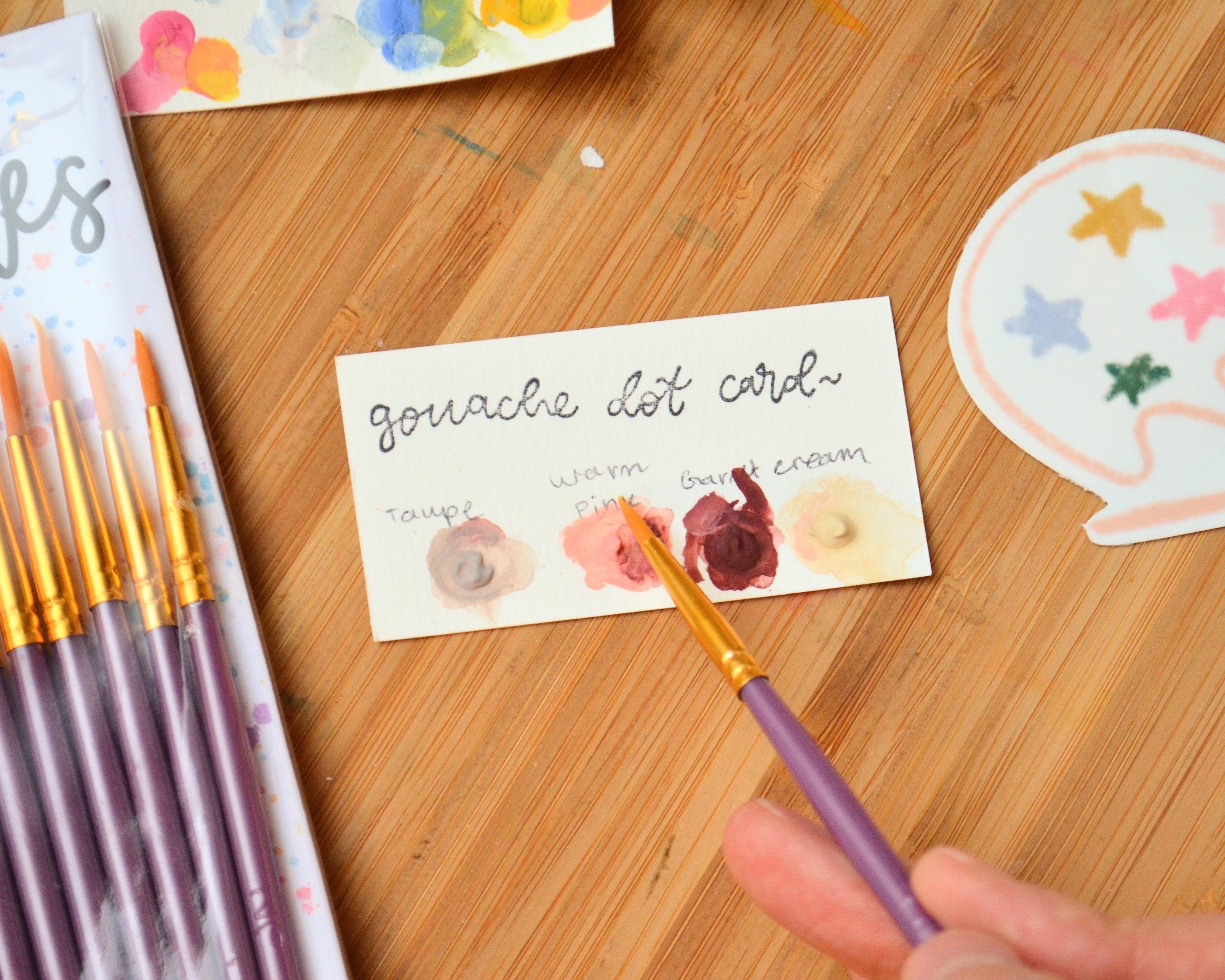 Lavender Chai Paintbrush Set 10