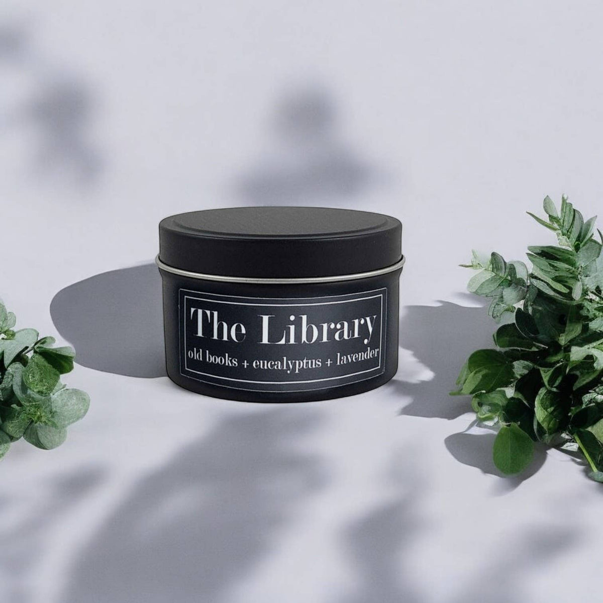 The Library 4oz Candle - Old Books + Eucalyptus + Lavender