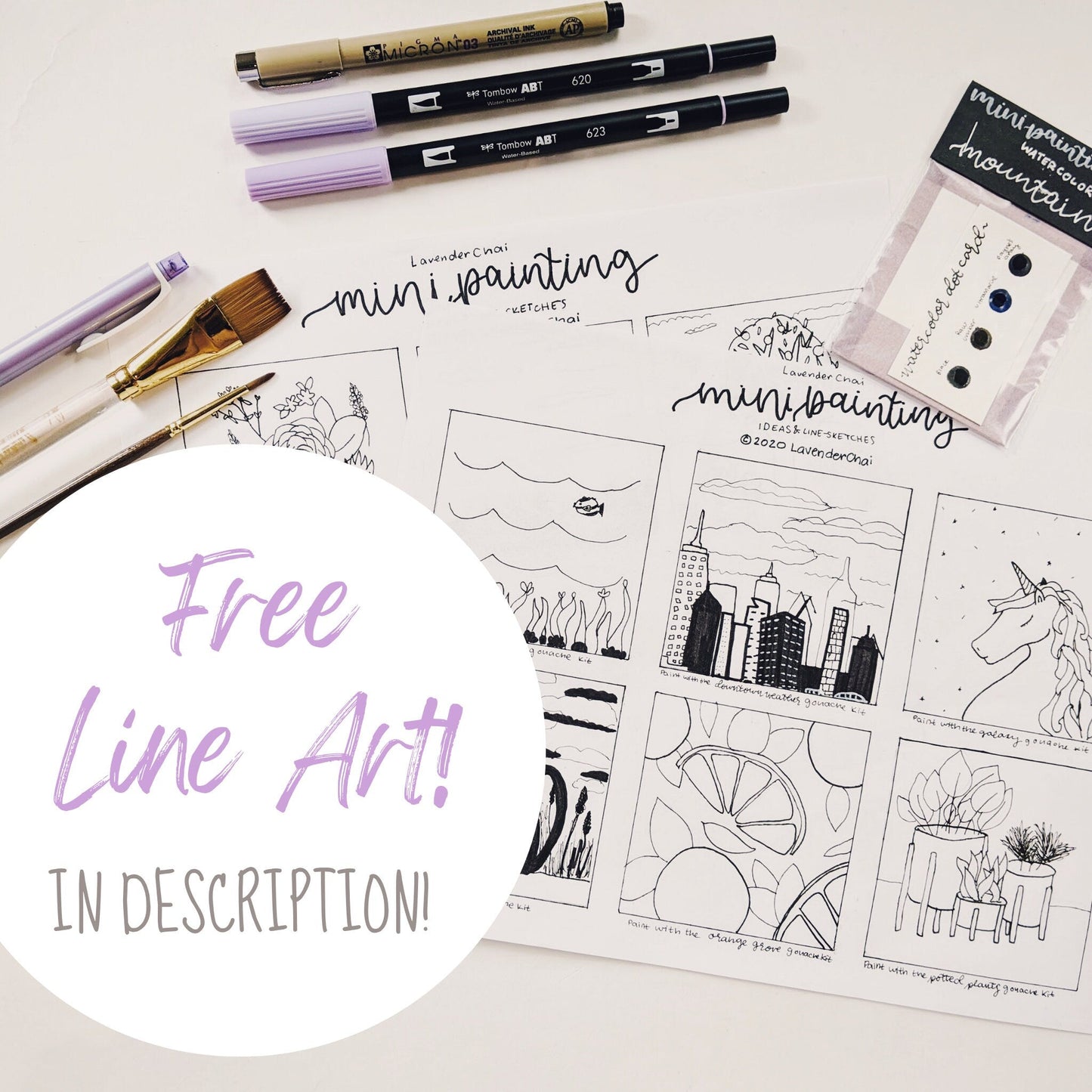 Mini Painting Kit- Galaxy