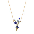Irises Glass Pendant Necklace