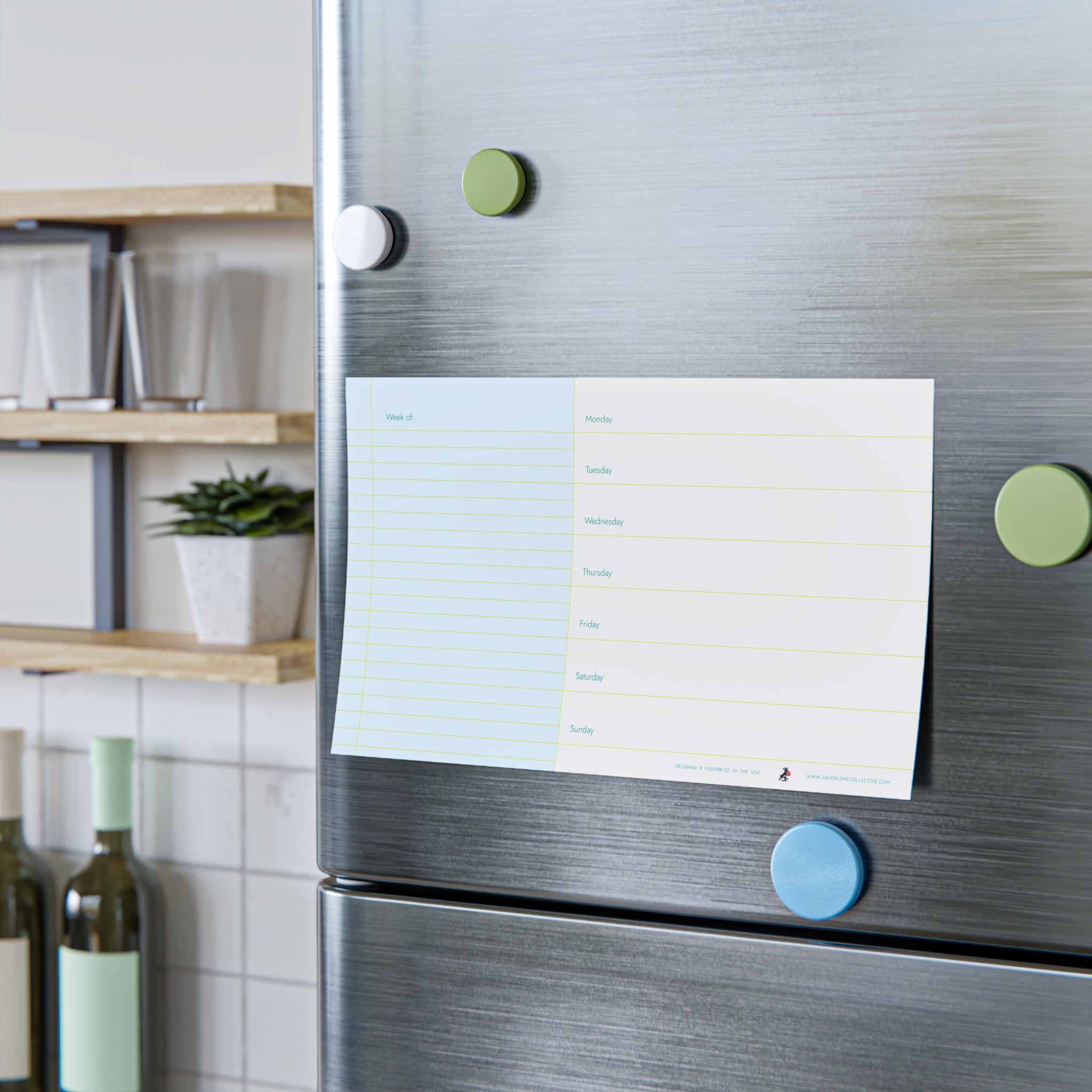 Weekly Planner Note Pad — Sky