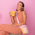 Portrait Crossbody - Peachy Lilac Block