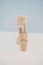 Wood Espresso Coffee Maker Toy Set