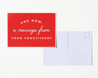 And Now, A Message From Your Constituent - Political Action Postcards Set of 12