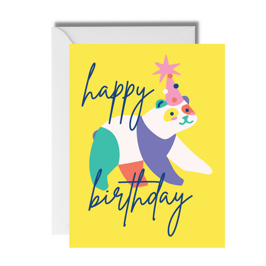 Animal Party Panda Birthday Card