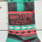 Awesome Neighbor Socks | Unisex Funny Gift Socks | Gift for Her