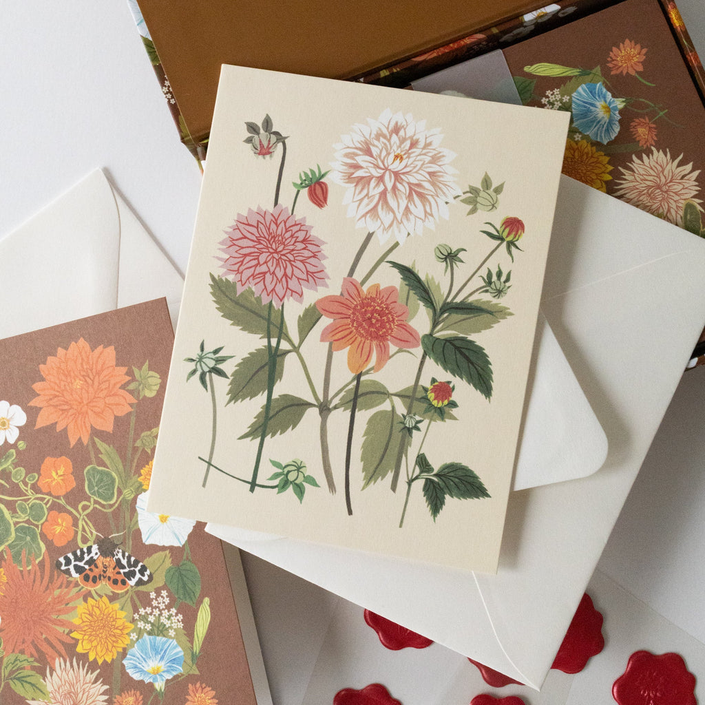RUSSET KEEPSAKE CARD BOX OF 10