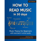 How to Read Music in 30 Days: Music Theory for Beginners - with exercises & online audio - Paperback