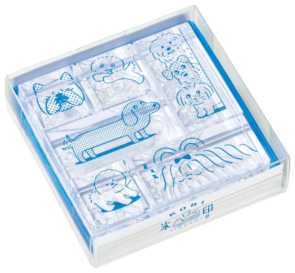 KORI JIRUSHI Crystal clarity stamp - 6 Set Box (Dog set)