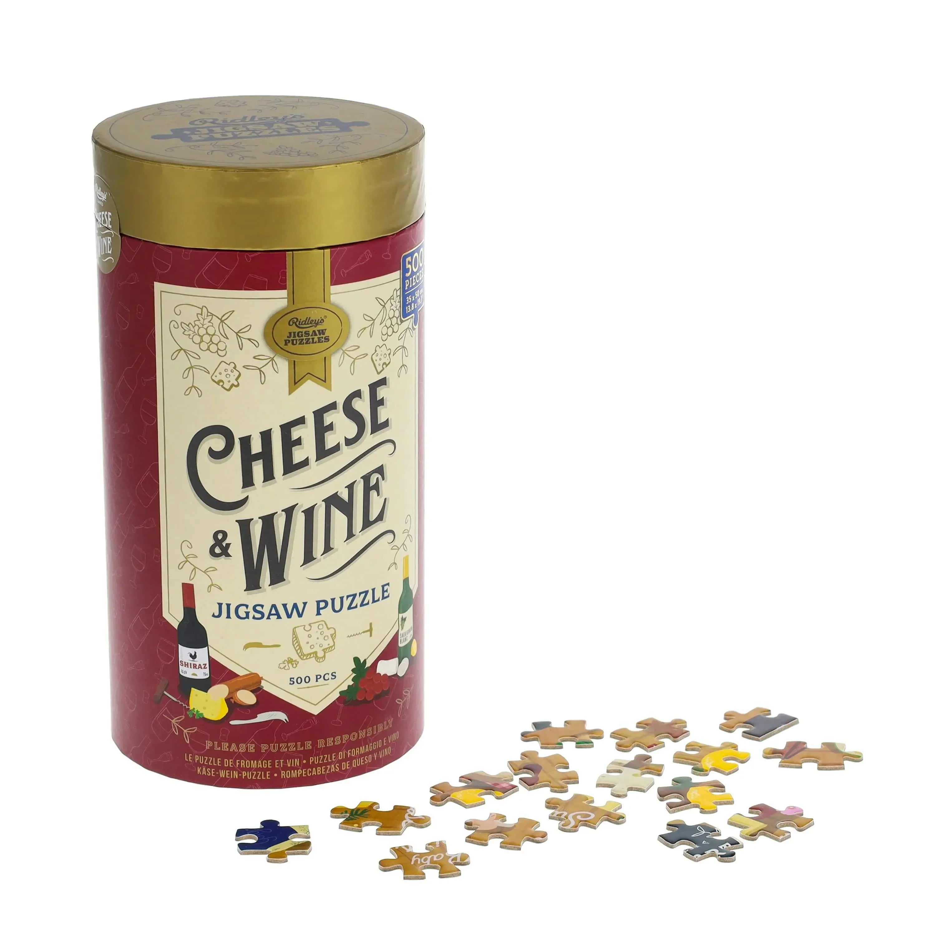 Cheese & Wine 500 Piece Jigsaw Puzzle Ridley