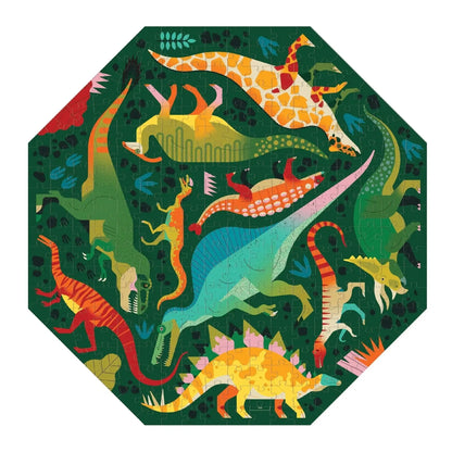 Dinosaurs to Scale 300 Piece Octagon Jigsaw Puzzle Mudpuppy