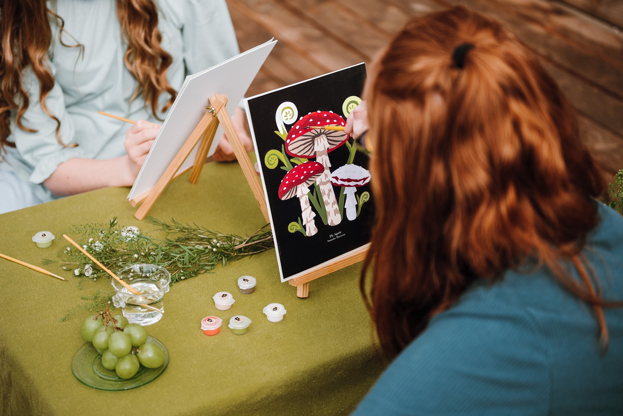 Fly Agaric Mushrooms | 8x10 paint-by-number kit