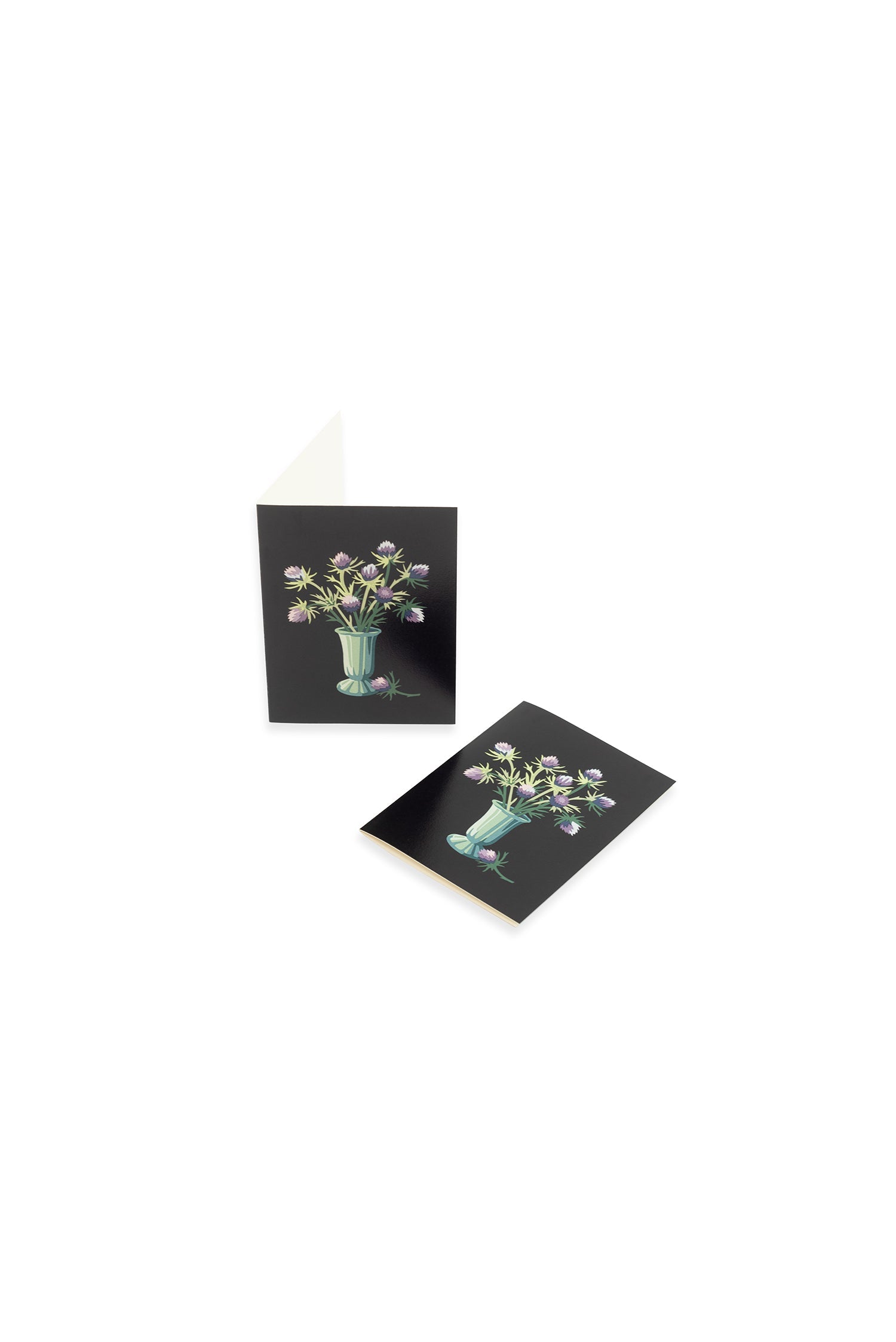 Florals (black) Mini Card Set