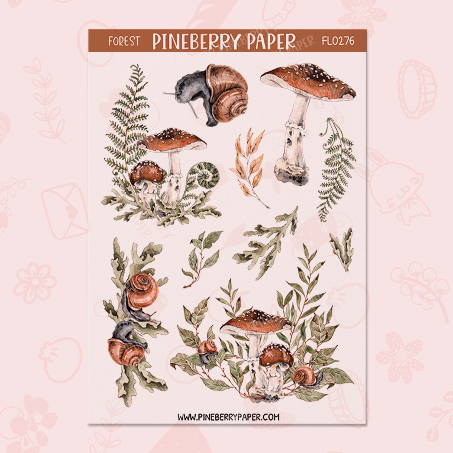Forest II | Transparent Matte Sticker Sheets