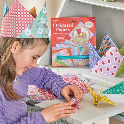 Flower Patterns Origami Papers Kit eeBoo