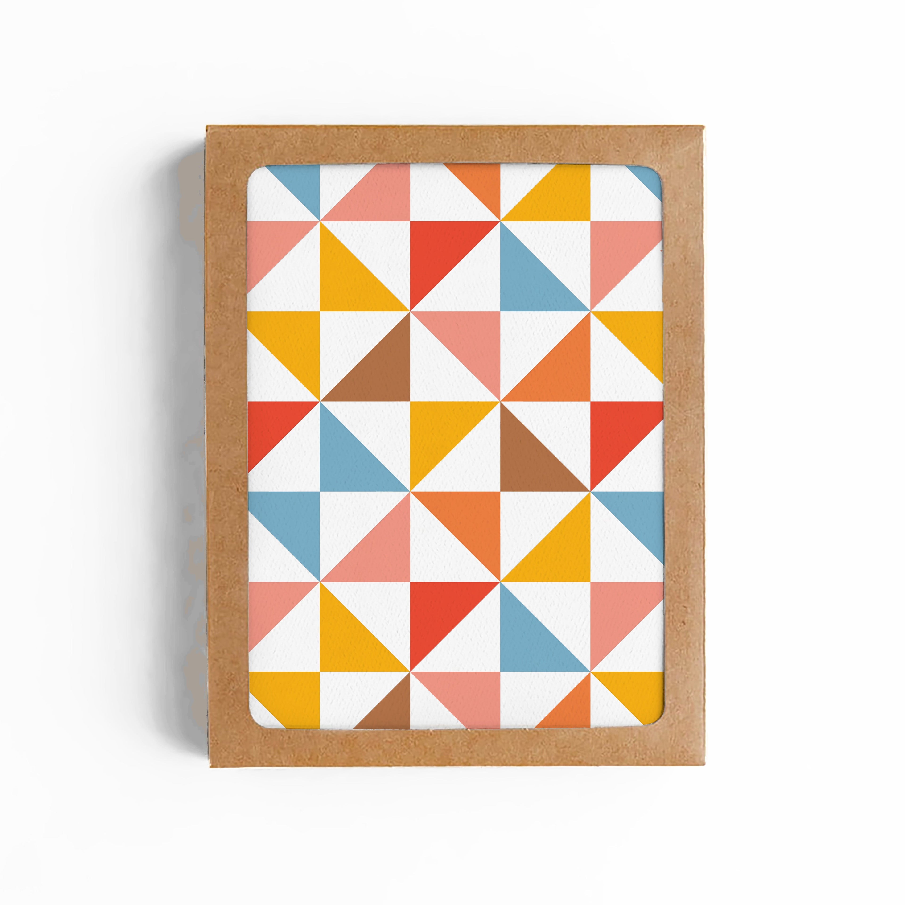 Retro Quilt Blank Card-BOXED SET OF 8
