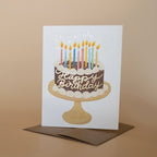 CHOCOLATE BIRTHDAY CAKE | GREETING CARD