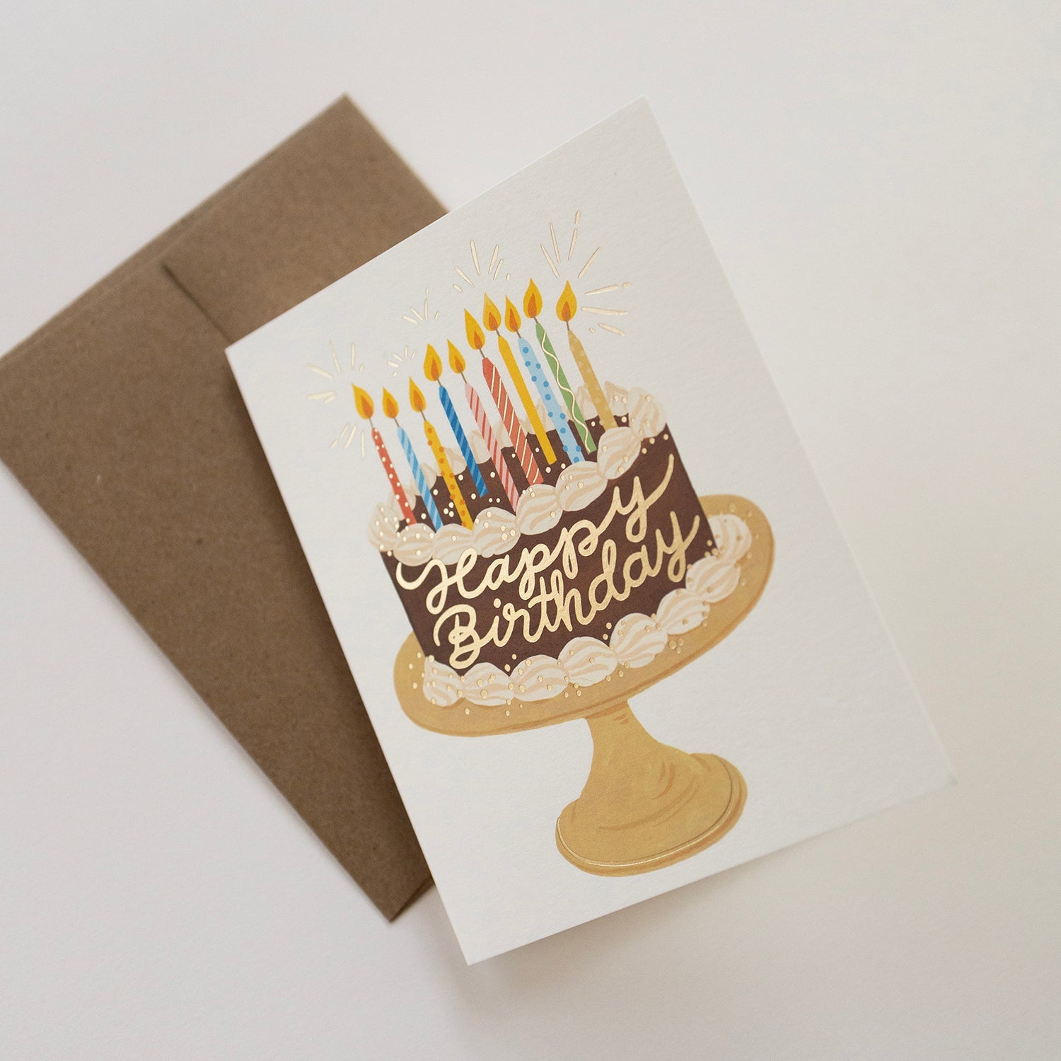 CHOCOLATE BIRTHDAY CAKE | GREETING CARD