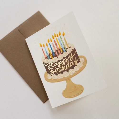 CHOCOLATE BIRTHDAY CAKE | GREETING CARD