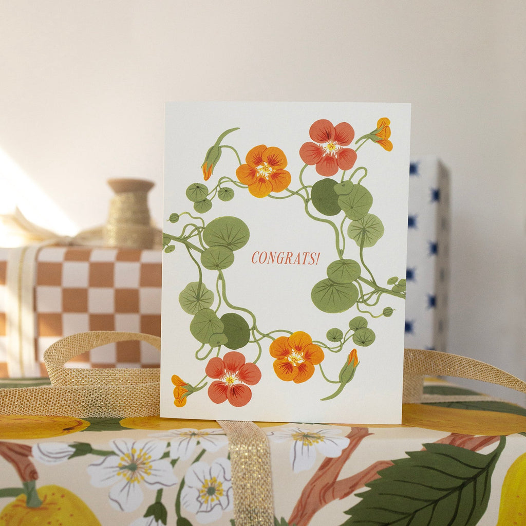 NASTURTIUMS | Congratulations Card