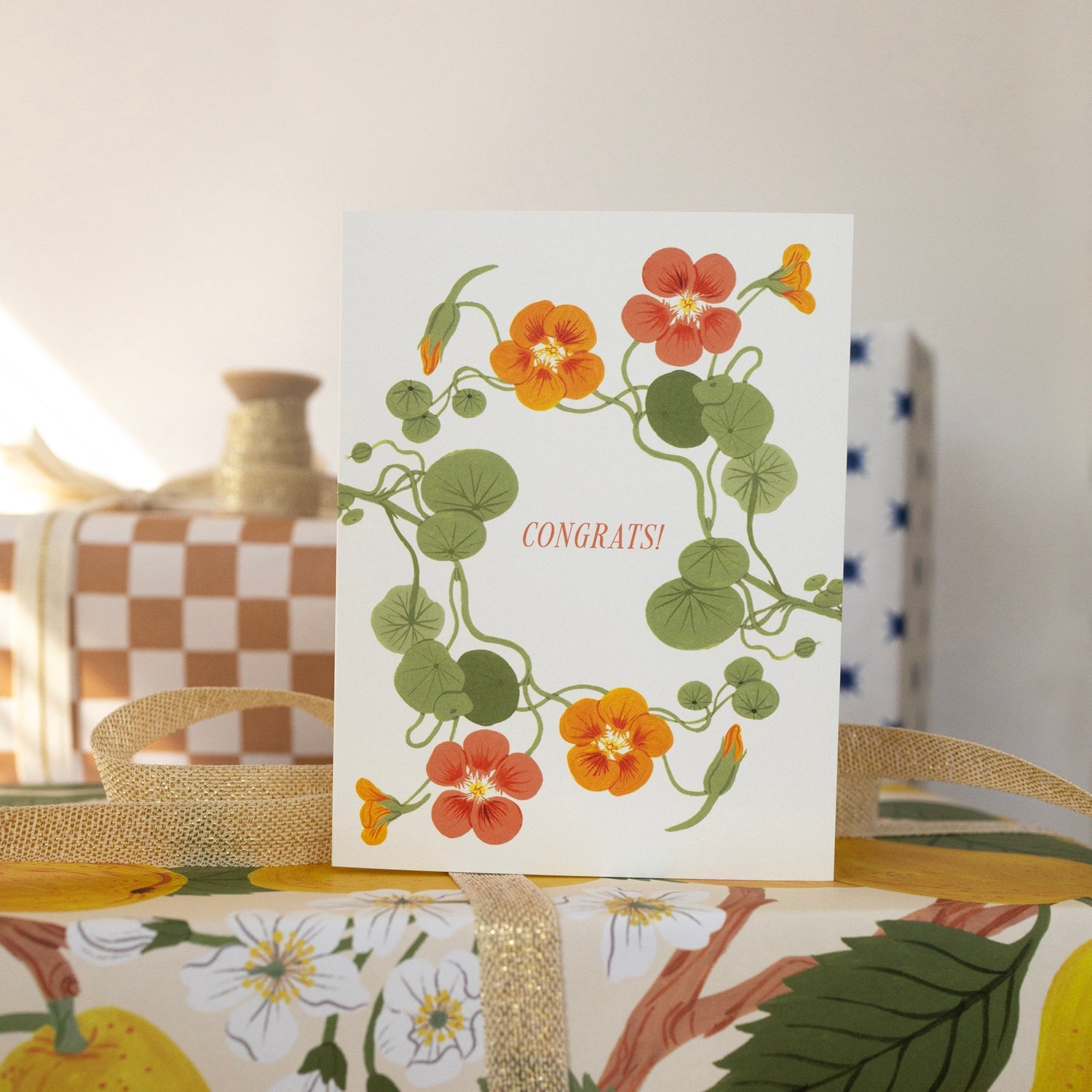 NASTURTIUMS | Congratulations Card