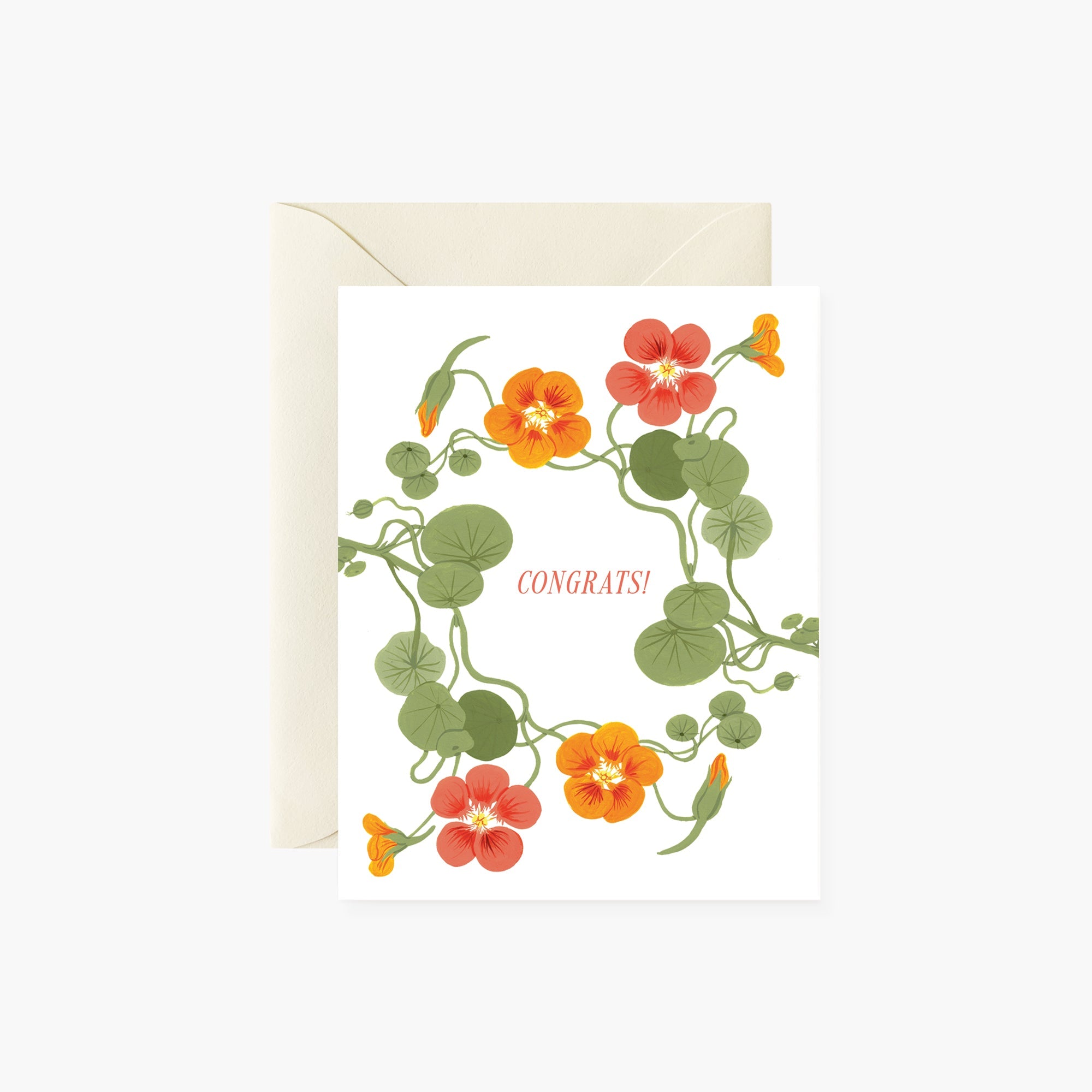 NASTURTIUMS | Congratulations Card