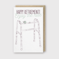 Retirement Walker Greeting Card