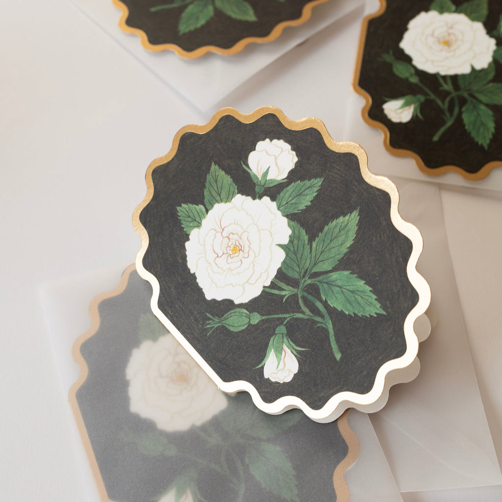 DAMASK ROSE | greeting card