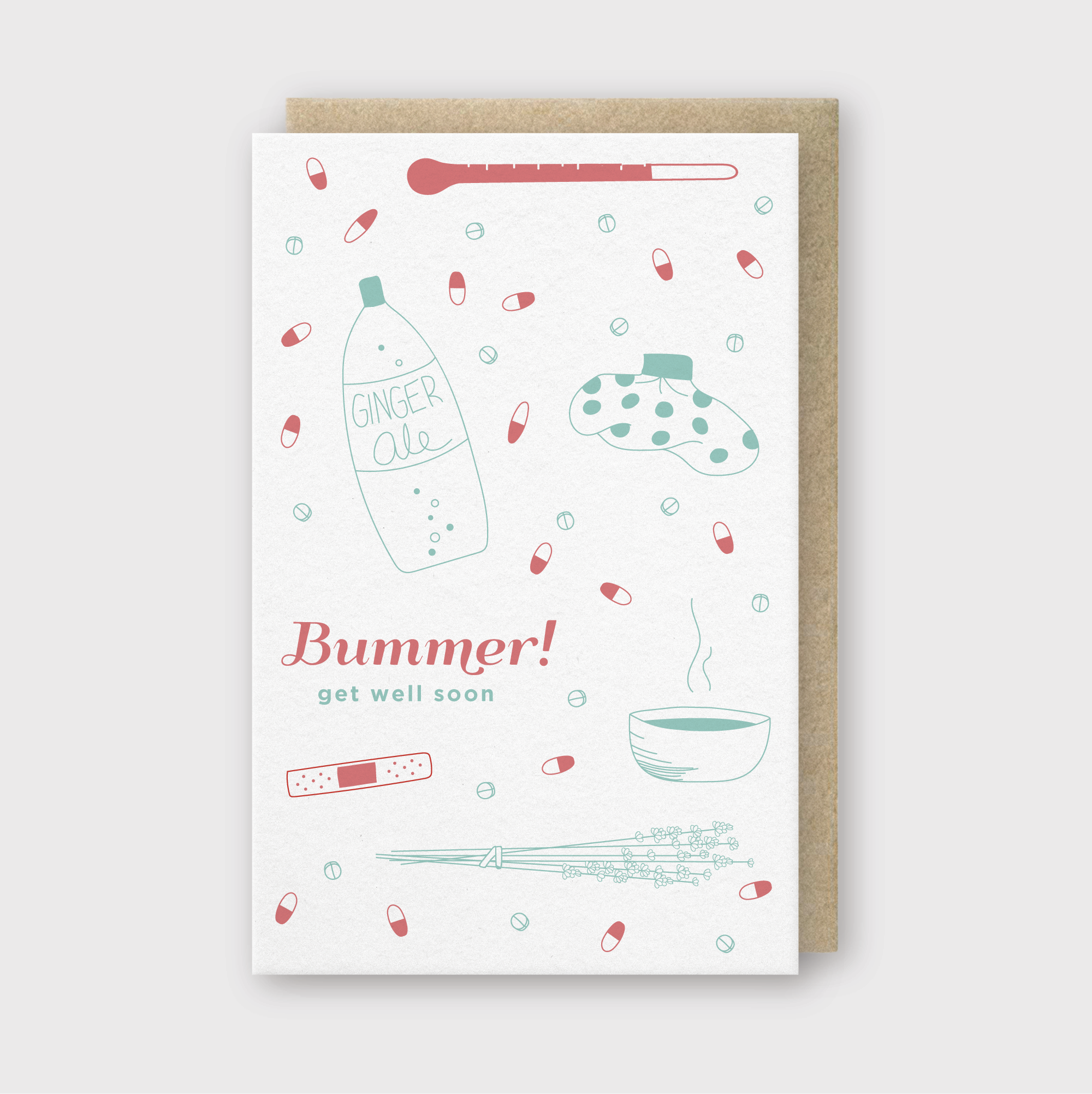 Bummer Get Well Soon Greeting Card