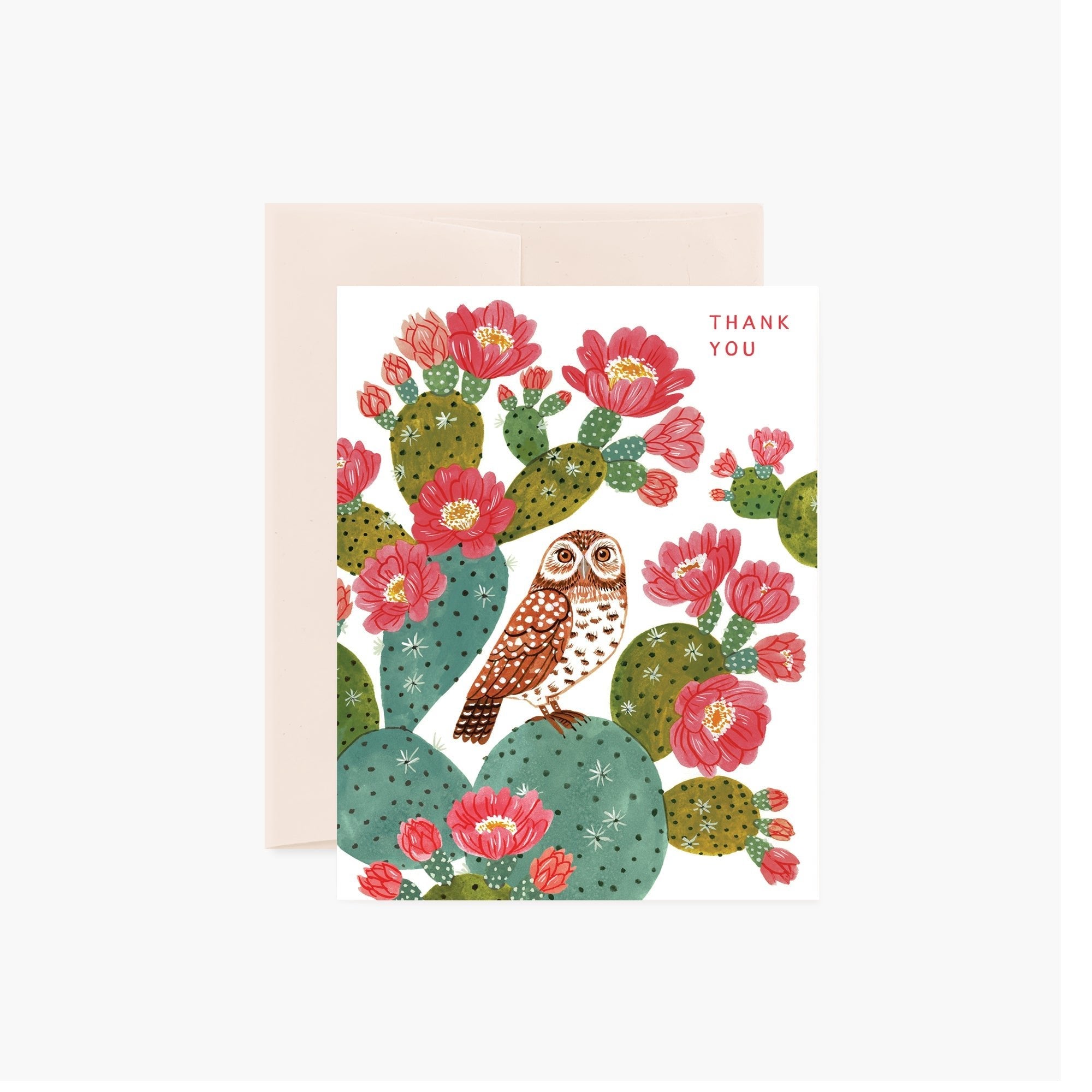 DESERT OWL Thank You Card