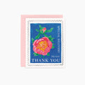 FLORAL STAMP  Thank You Card