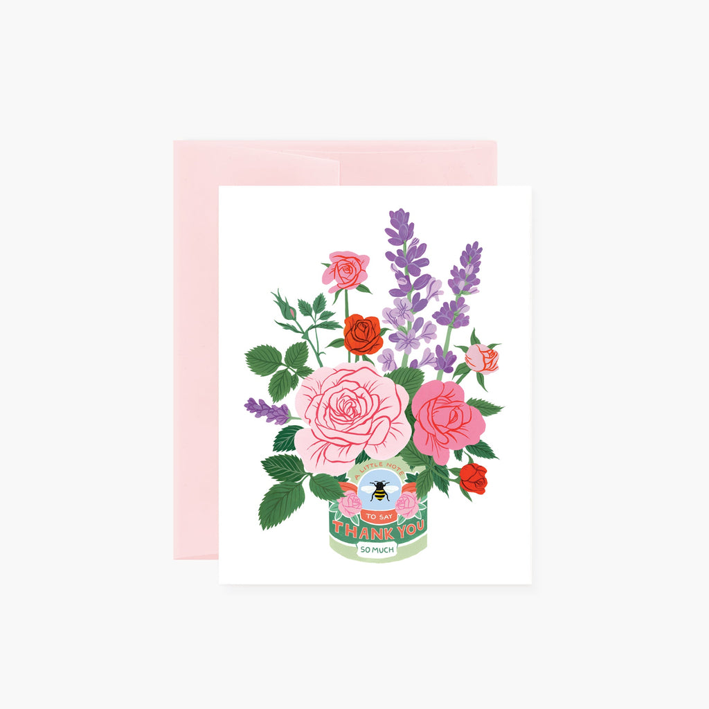 ROSE AND LAVENDER | Thank You Card