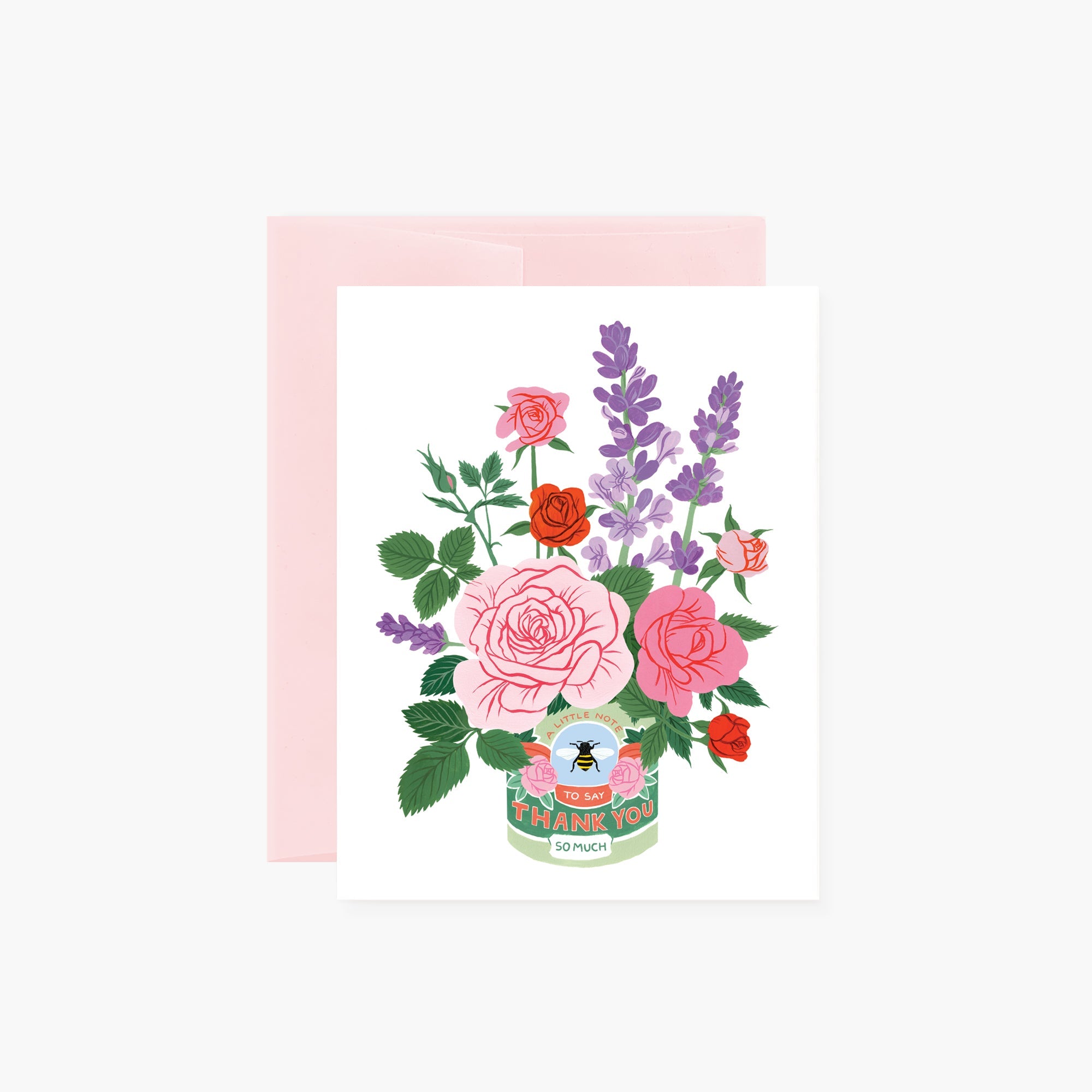 ROSE AND LAVENDER | Thank You Card