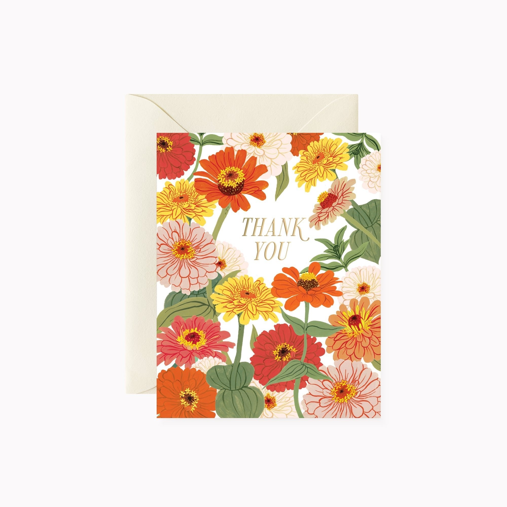 ZINNIAS | Thank You Card