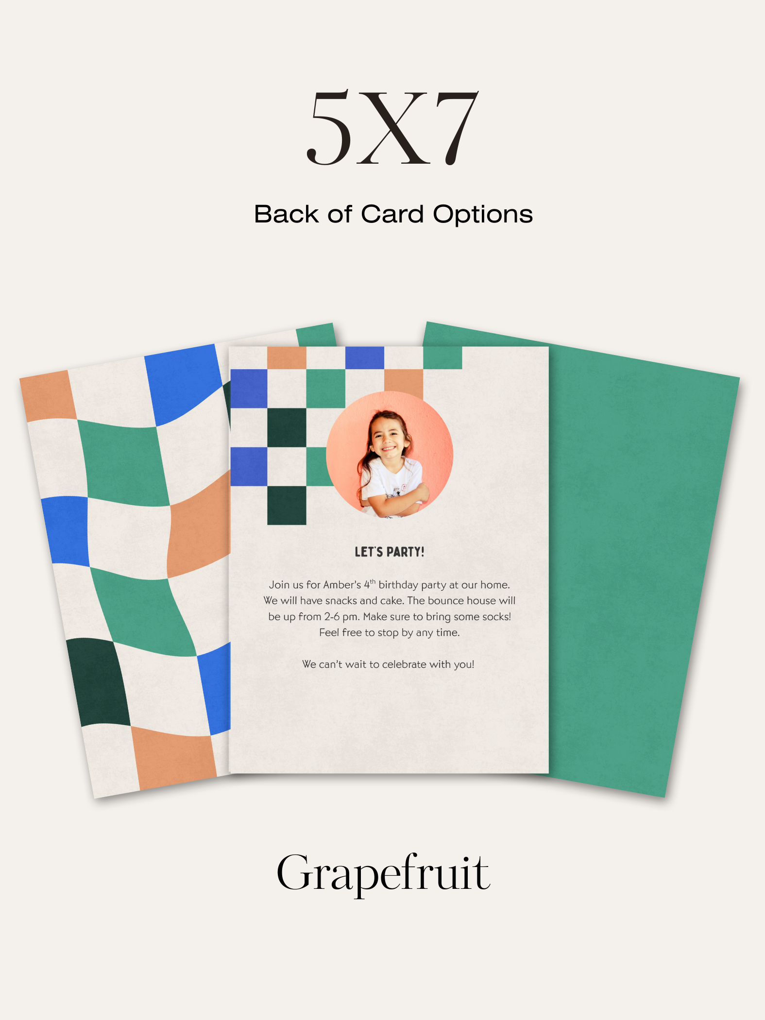 Checkered Invitation Suite | Personalized Digital Download