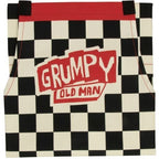Grumpy Old Man Funny Cooking and BBQ Apron 2 Pockets Adjustable Strap 100% Cotton | BlueQ at GetBullish | Father's Day Gift