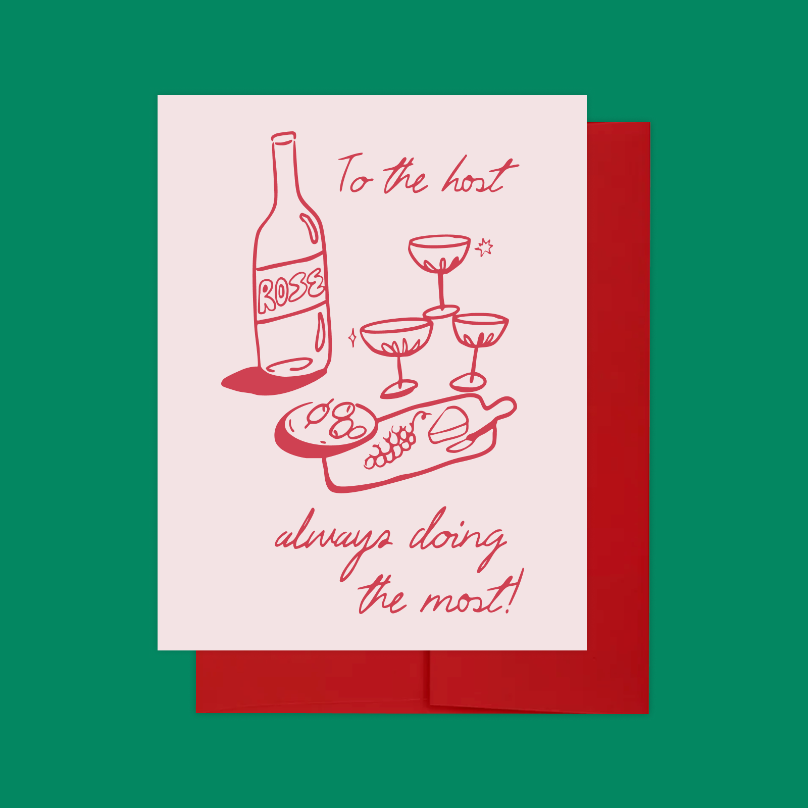 Host Doing The Most Holiday Card