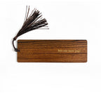 Just One More Page Foil Embossed Walnut Wood Bookmark