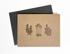 Kitchen Herbs Letterpress Greeting Card | Culinary Card