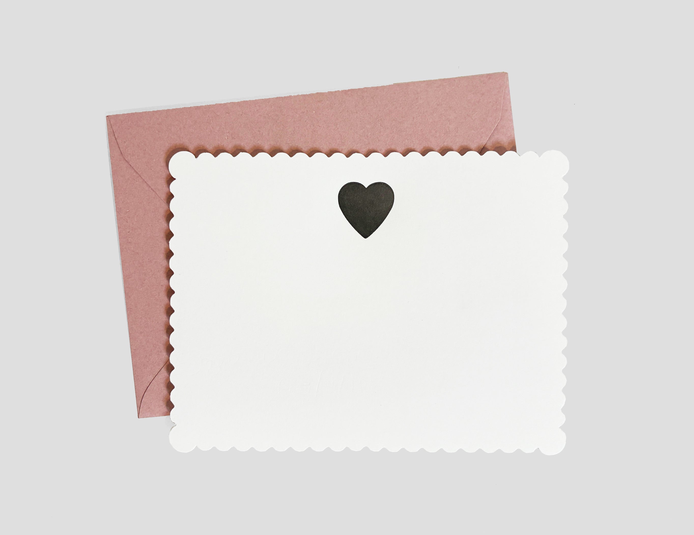 Classic Heart Letterpress Greeting Card | Pretty Everyday Card