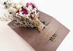 Hugs & Kisses Mini Bouquet Card | Dried Floral Greeting