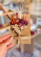 Thanks Mini Bouquet Card | Dried Floral Greeting