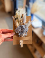 Thanks Mini Bouquet Card | Dried Floral Greeting