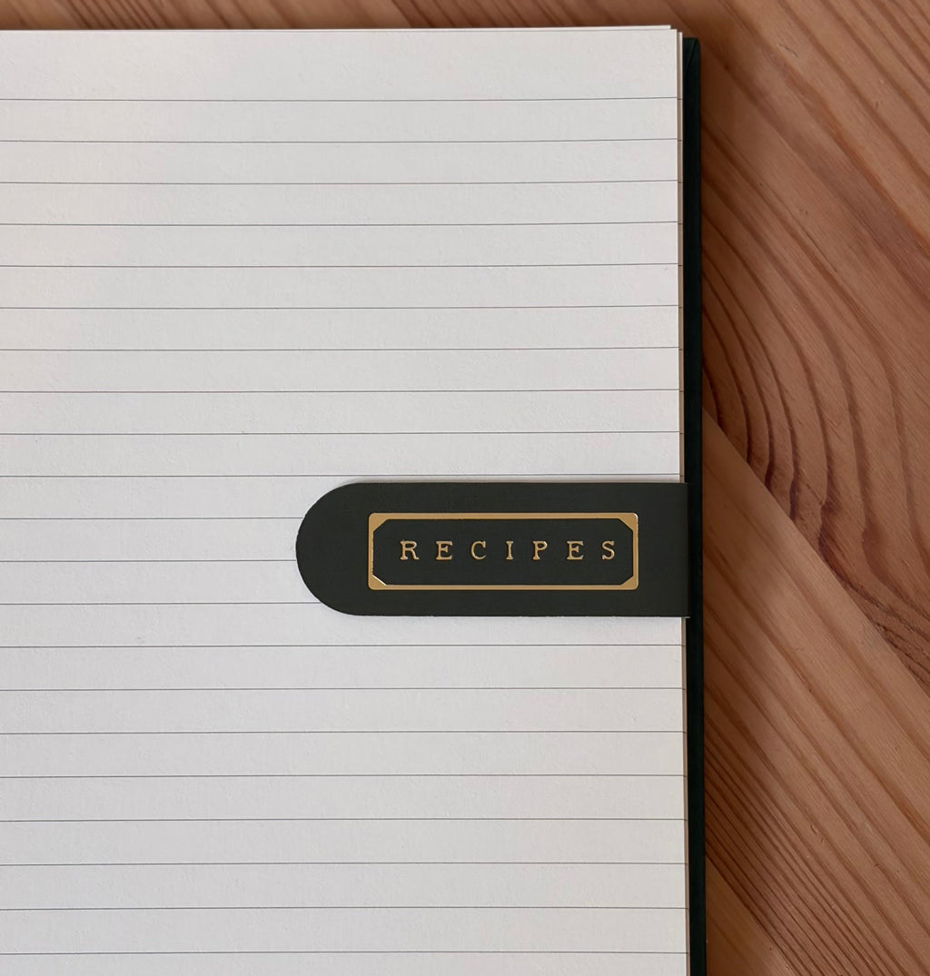 Recipes Gold Foil Embossed Magnetic Bookmark