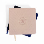 Sand Dollar Foil Embossed Square Linen Notebook
