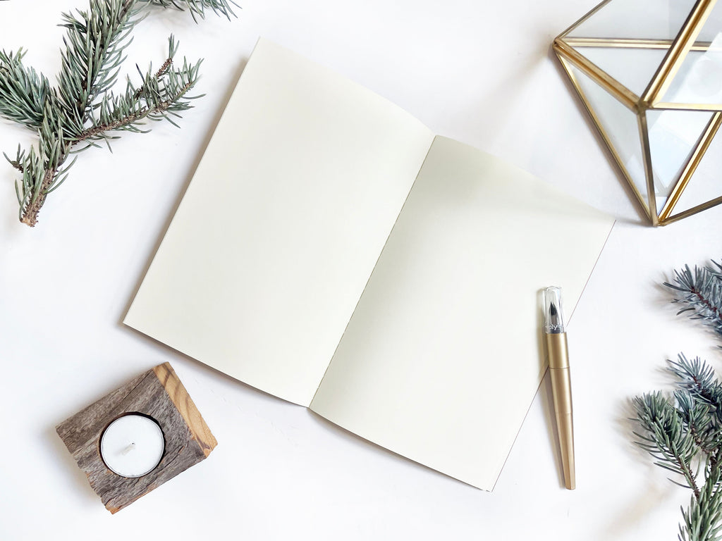 Blank Large B5 Saddle Stitch Note Book